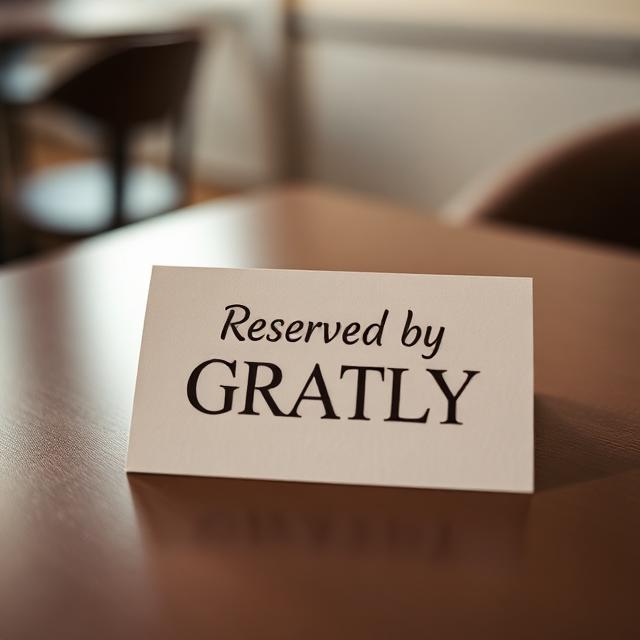 Table reserved by Gratly AI agent
